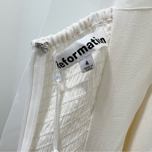 ⚡️⚡️NWT REFORMATION Balsam Dress in Ivory, Size 4 - Picture 12 of 16